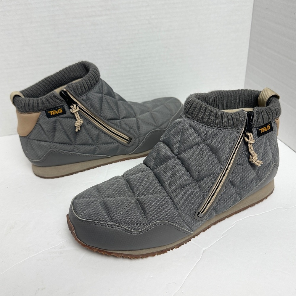 Teva ReEMBER Mid Slip-On Quilted Outdoor Bootie in Gray Mens Size 7 - Picture 11 of 11